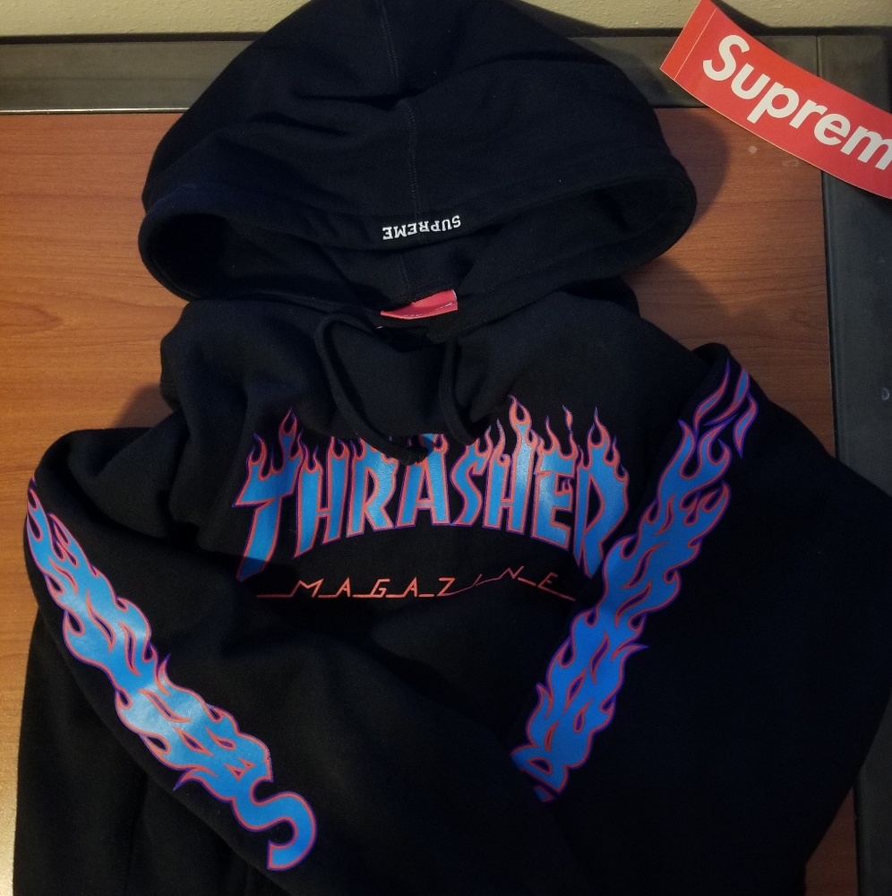 Supreme x thrasher hoodie